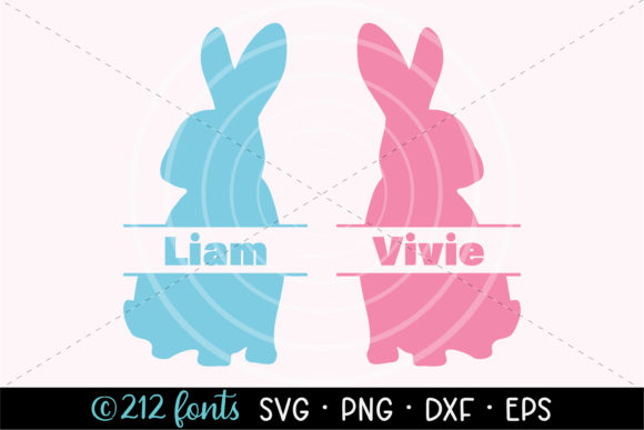 Download Easter Bunny Rabbit Name Graphic SVG PNG - Bunny rabbit Collection