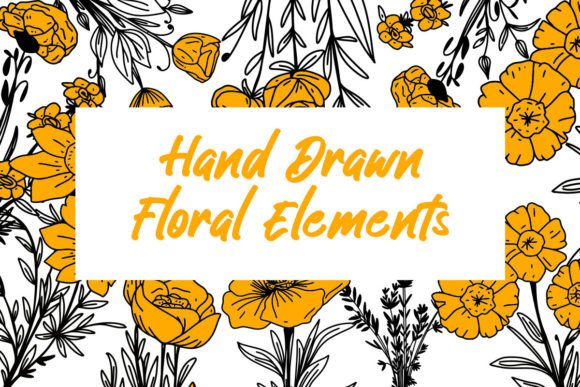 Download Yellow Floral Elements - Yellow floral Collection