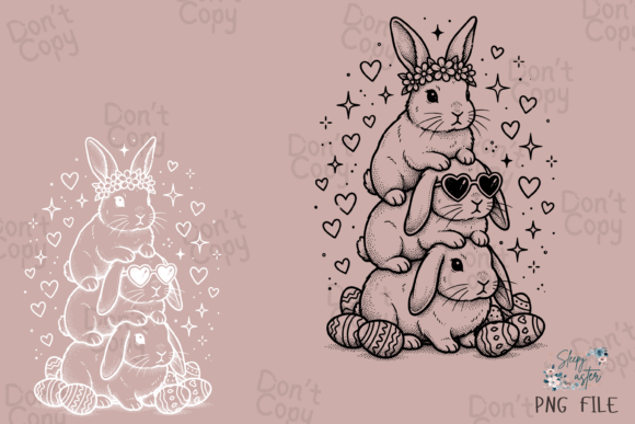 Download Happy Easter Bunny PNG, Boho Easter PNG - Easter png Collection